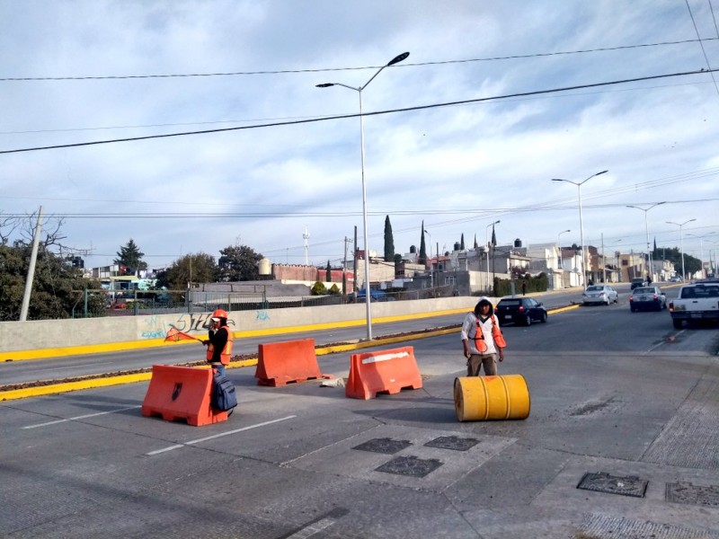 Realizan obras de drenaje pluvial en bulevar Carmelitas