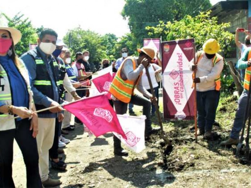 Realizan obras públicas en Tapachula