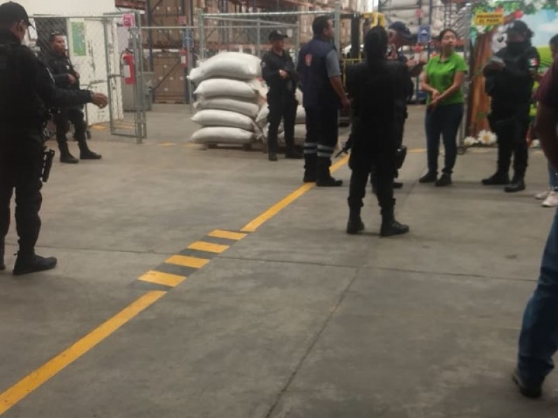 Realizan operativo en bodega de San Jerónimo Caleras