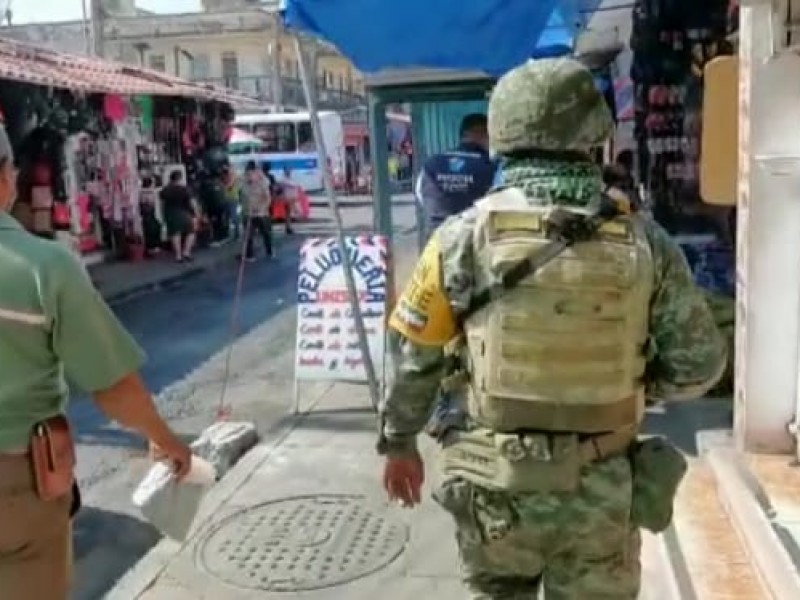 Realizan operativo en mercados de Veracruz para detectar pirotecnia