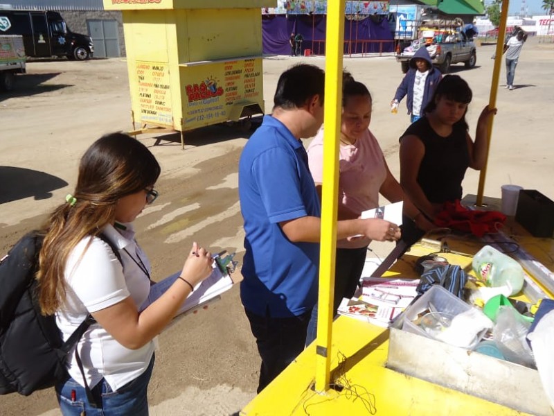 Realizan operativo sanitario en Feria Ganadera