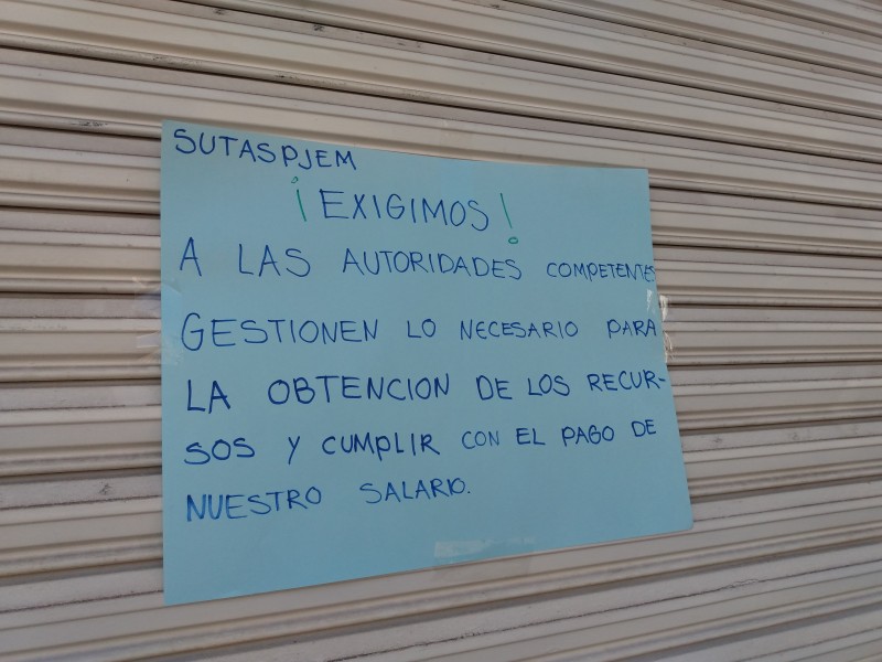 Realizan paro de labores personal del juzgado menor en Jiquilpan