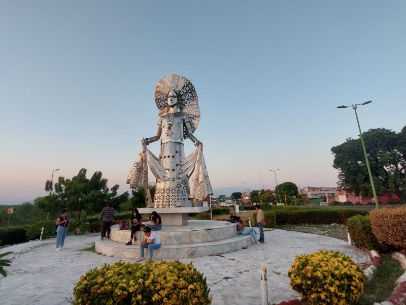 Realizan protesta simbólica en Tehuantepec contra la violencia de género