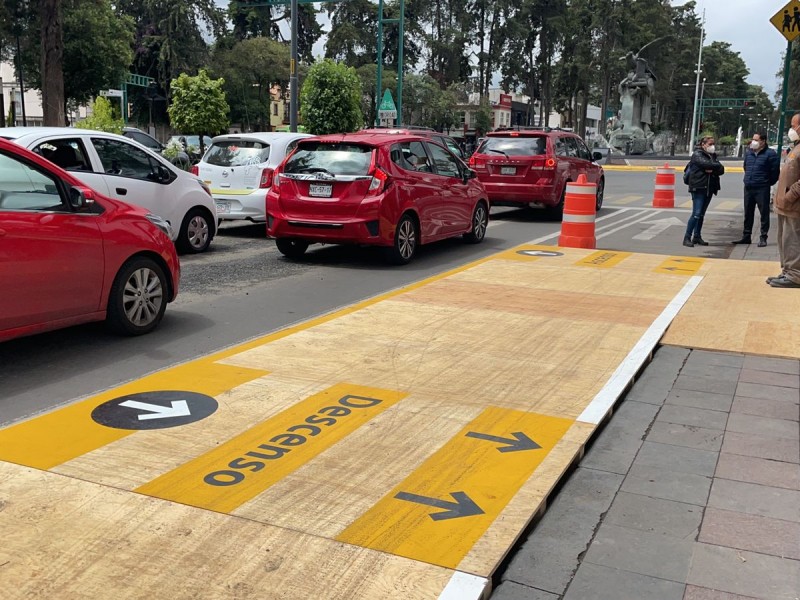 Realizan pruebas en ciclovía de Paseo Colón