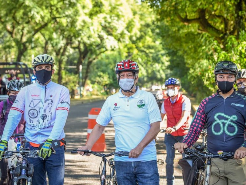Realizan rodada ciclista por Día Mundial sin auto