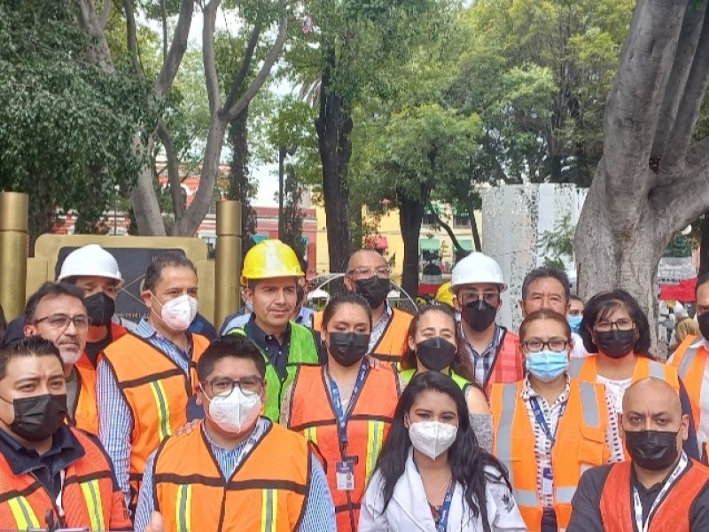 Realizan simulacro en la capital poblana