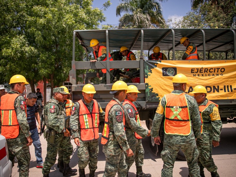 Realizan simulacro por huracán “Agatha”, es supervisado por la SEDENA