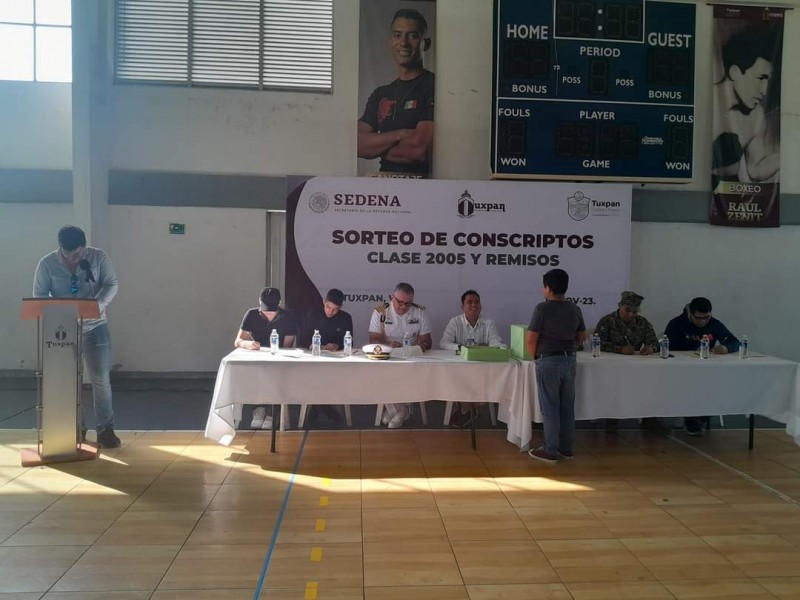 Realizan sorteo del Servicio Militar Nacional