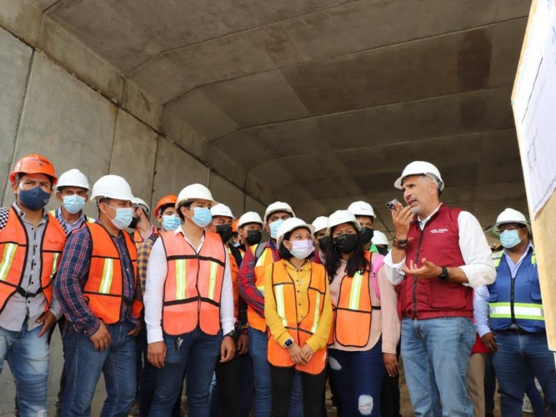 Realizan supervisión en la obra del Doble Paso a Desnivel