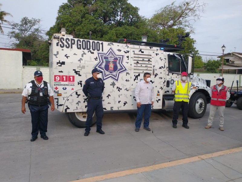 Realizan tareas de sanitización en Ixtepec