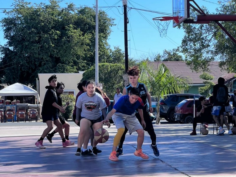 Realizan Torneo de Básquetbol Inter-Prepas en Empalme