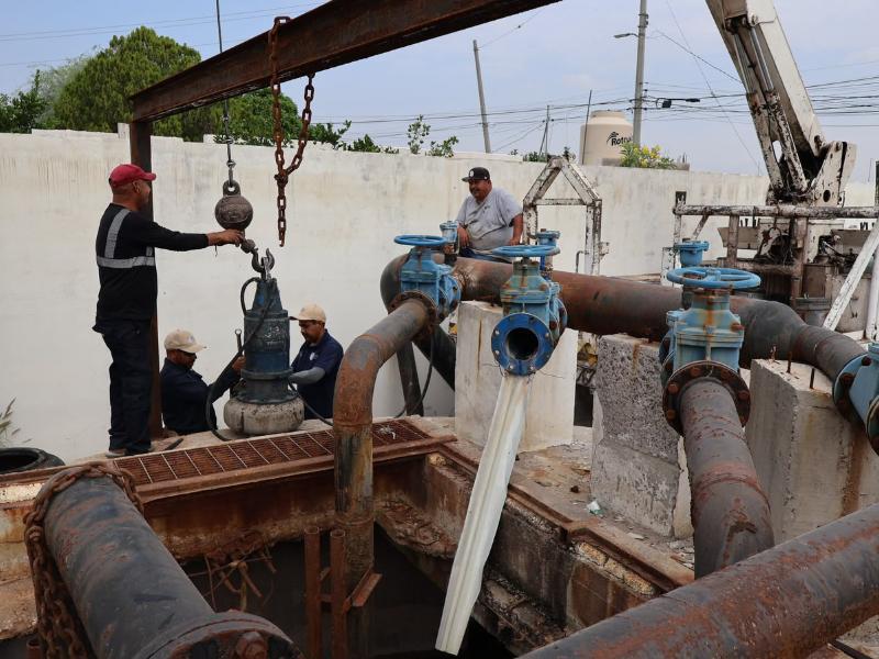 Realizan trabajos de mantenimiento en cárcamo Centauro del Norte