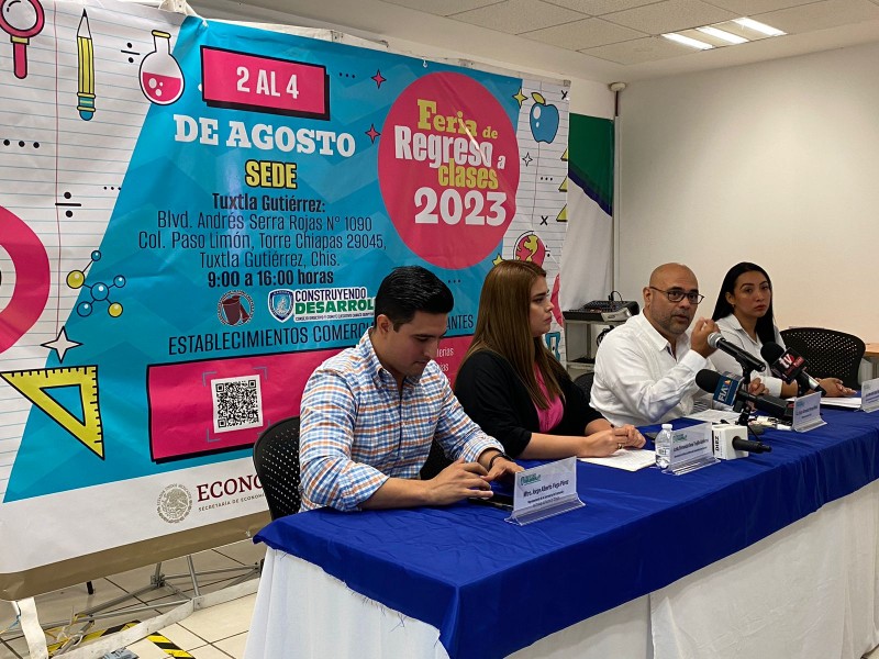 Realizará Canaco Tuxtla Feria del Regreso a Clases 2023