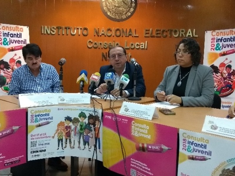 Realizará INE consulta infantil y juvenil 2018