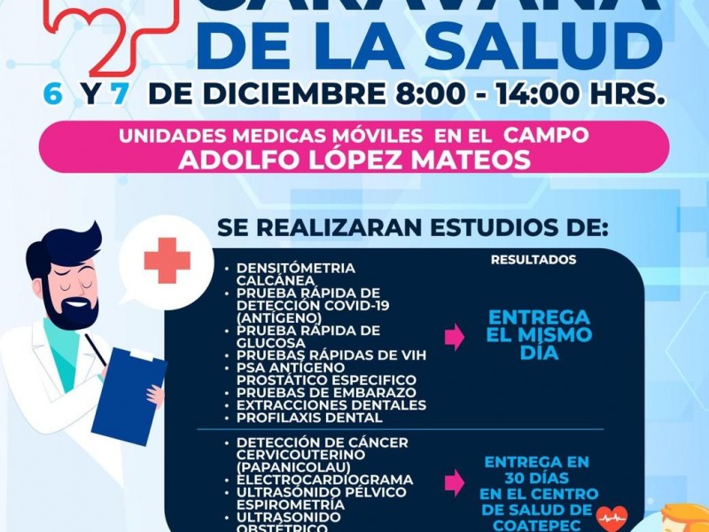 Realizarán Caravana de la Salud en Coatepec