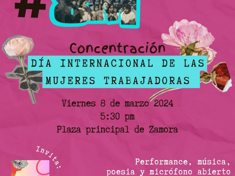 Realizarán concentración para conmemorar el 8M en Zamora