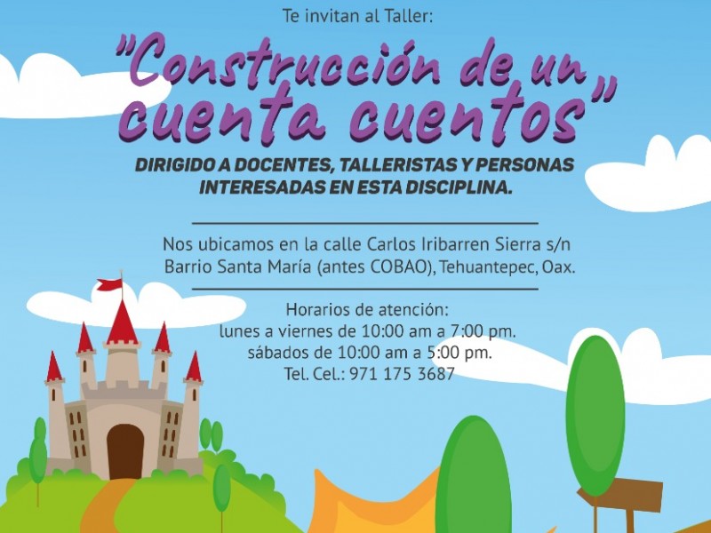 Realizarán curso de cuenta cuentos en Tehuantepec