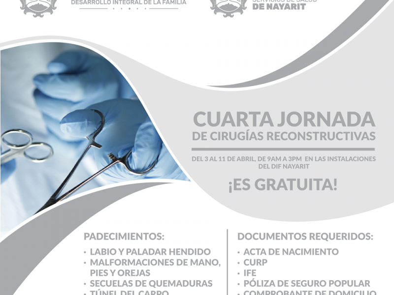 Realizarán DIF y Seguro Popular cirugías reconstructivas