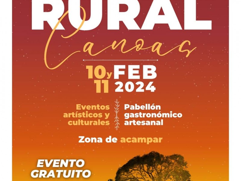 Realizarán El Festival Cultural Rural Canoas