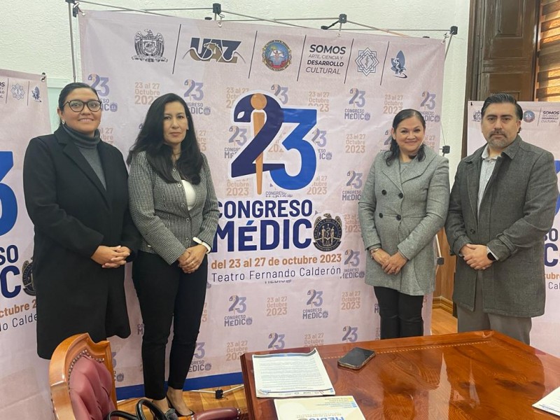 Realizarán en Zacatecas el 23 Congreso Médico 2023