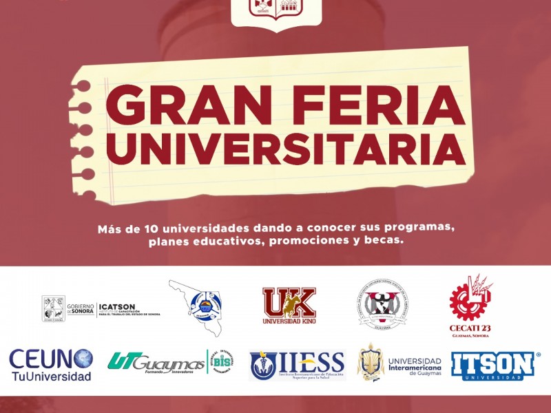 Realizaràn Feria Universitaria en Empalme