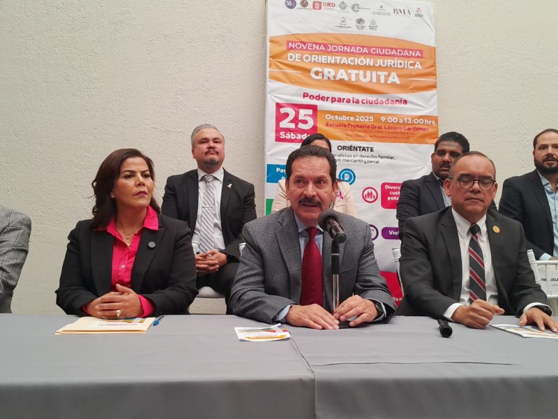 Realizarán Jornada Ciudadana de Orientación Jurídica en Canatlán