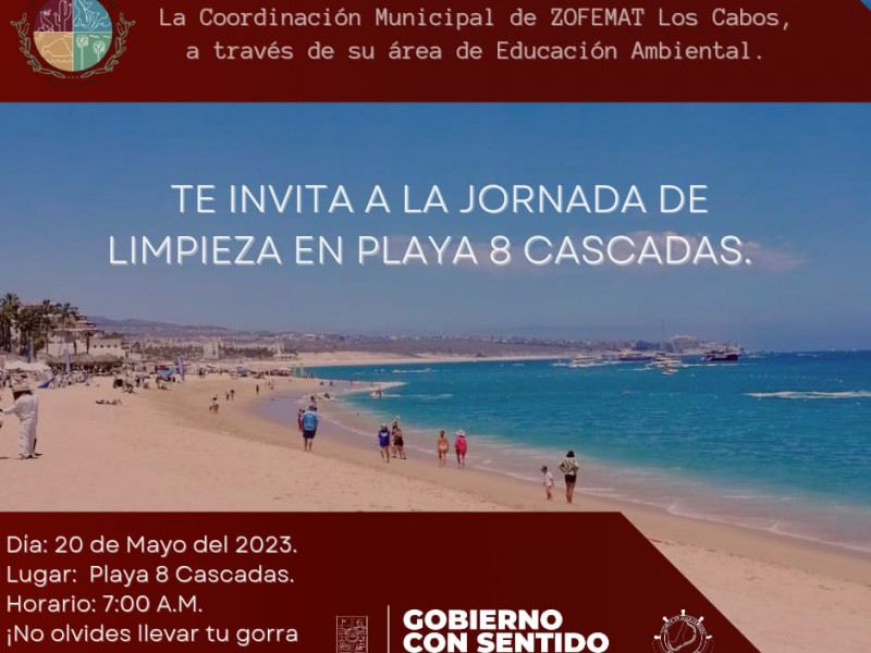 Realizarán jornada de limpieza en playa