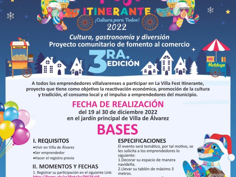 Realizarán la Villa Fest del 19 al 30 de diciembre