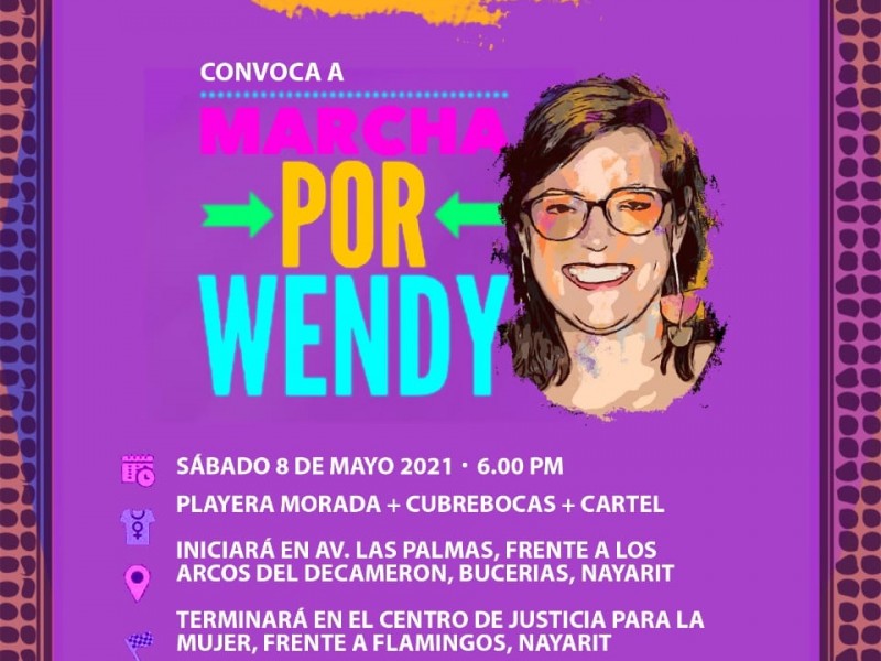 Realizarán marcha para exigir localización de Wendy Sánchez