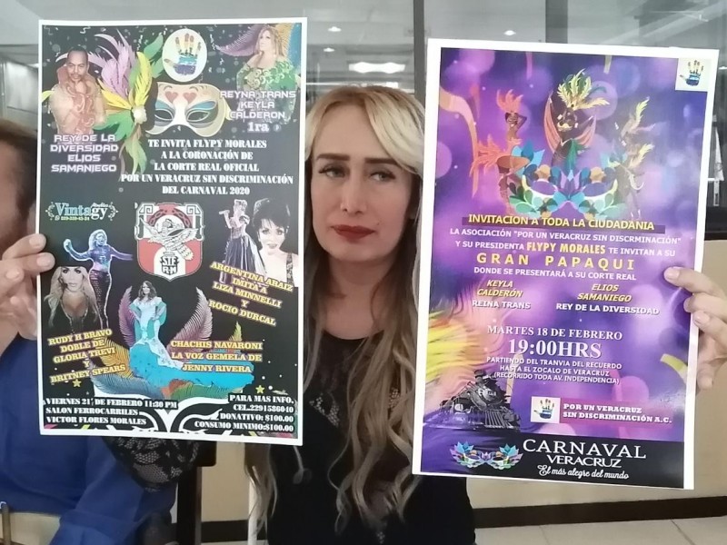 Realizarán papaqui y coronación LGBTTTI del Carnaval de Veracruz