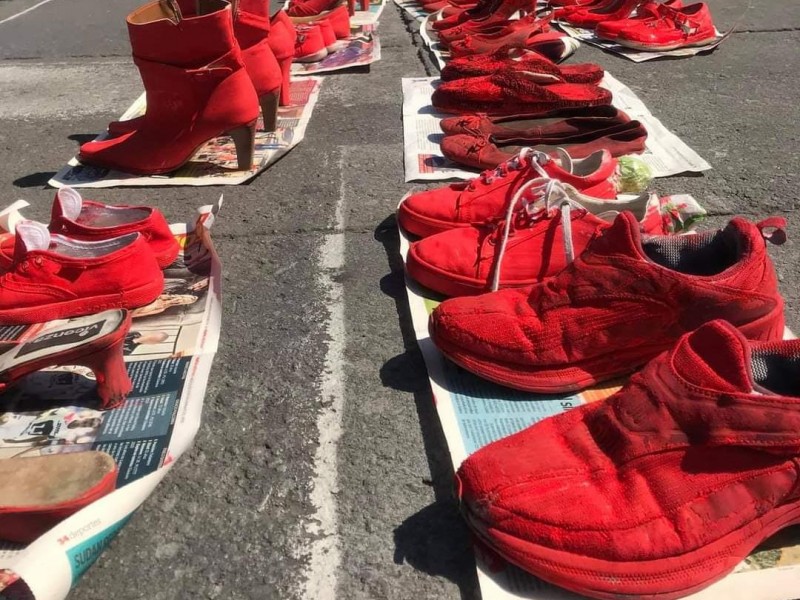 Realizarán performance de Zapatos Rojos en San Mateo Atenco