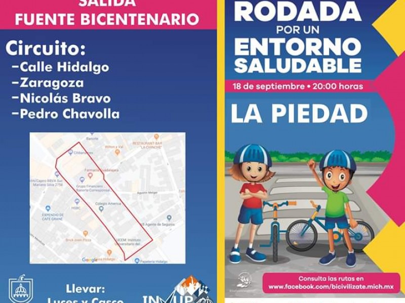 Realizarán rodada ciclista por entorno saludabke