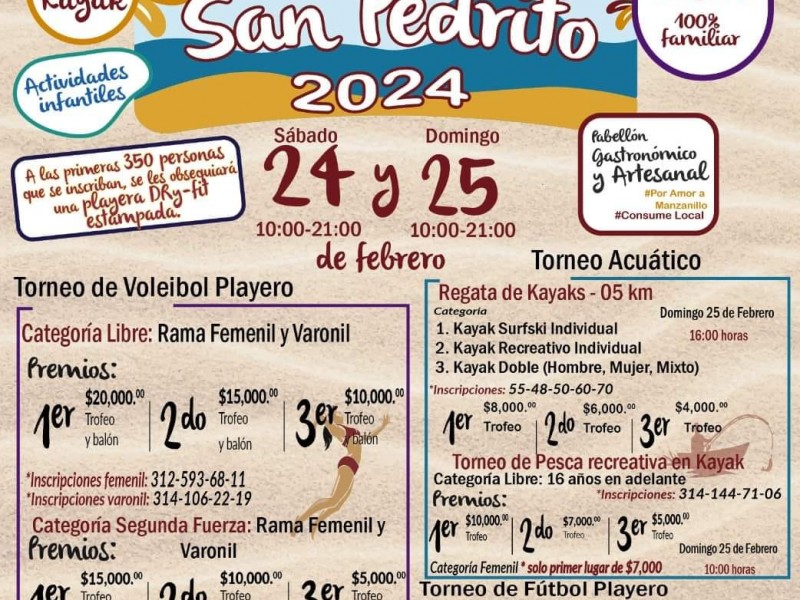 Realizarán Séptimo Festival de San Pedrito; Manzanillo 2024