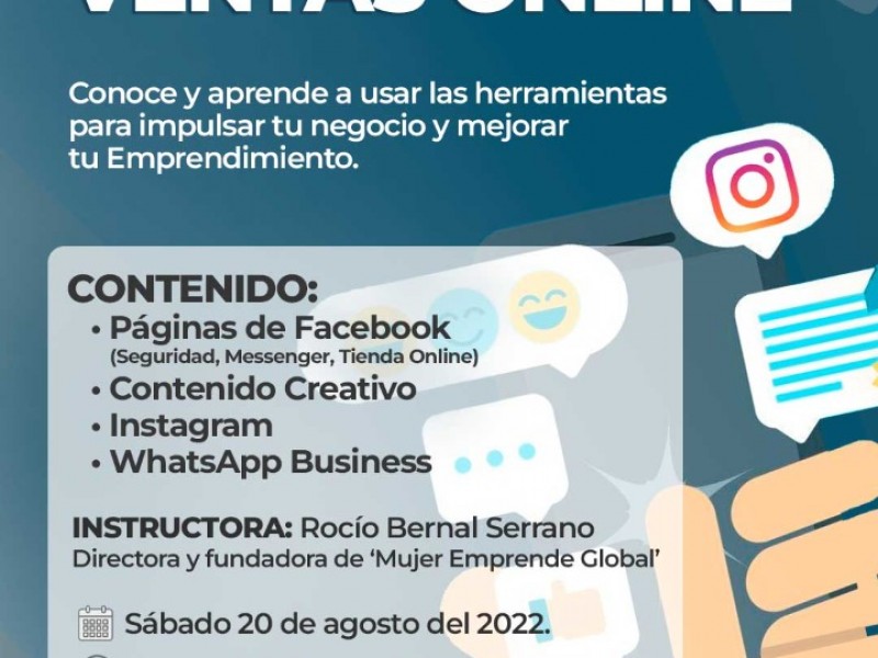 Realizarán taller gratuito para mujeres sobre ventas digitales