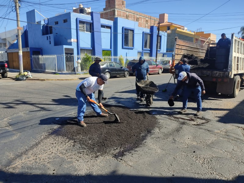 Realizaron acciones de bacheo en calles de Zamora