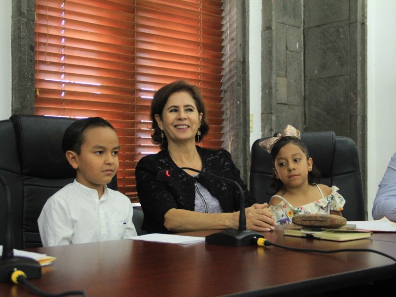 Realizaron sesión ordinaria de cabildo infantil en Zamora