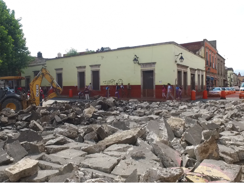 Reanudan obra del cruce peatonal en San José