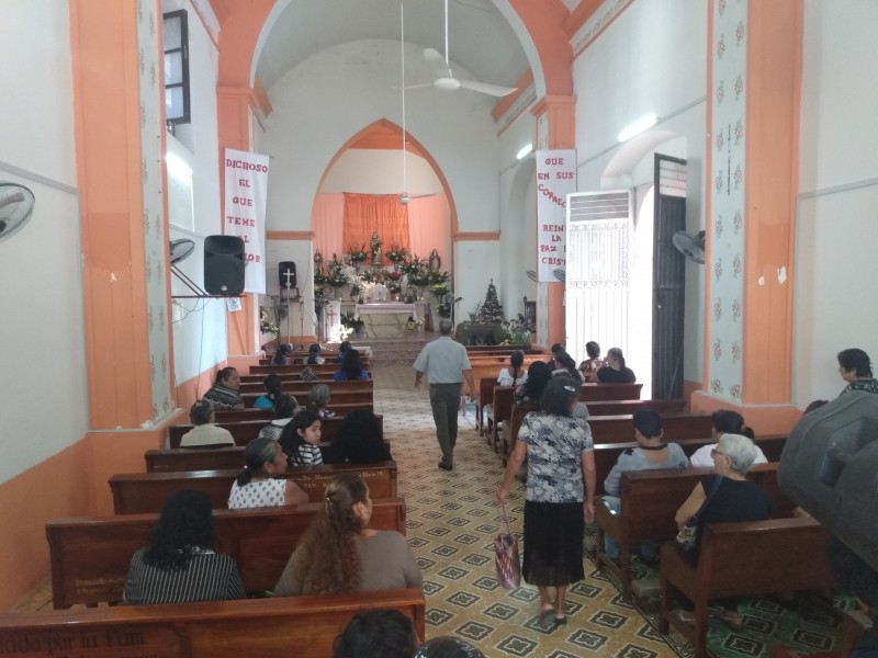 Reanudan actividades en iglesia de Mixtequilla; finaliza restauración