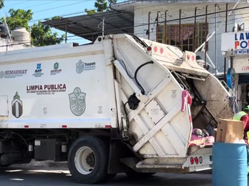 Reanudan recolección de basura en Tuxpan