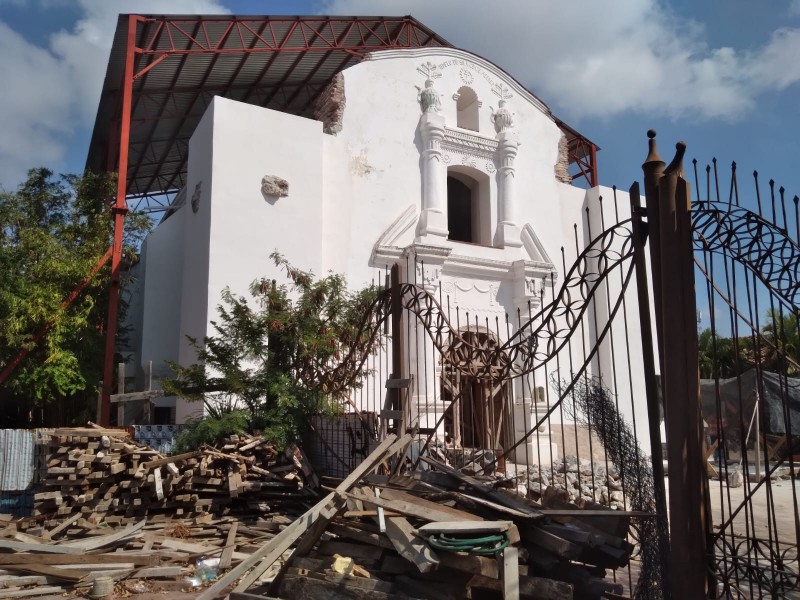 Reanudan reconstrucción de la iglesia de San Vicente Ferrer