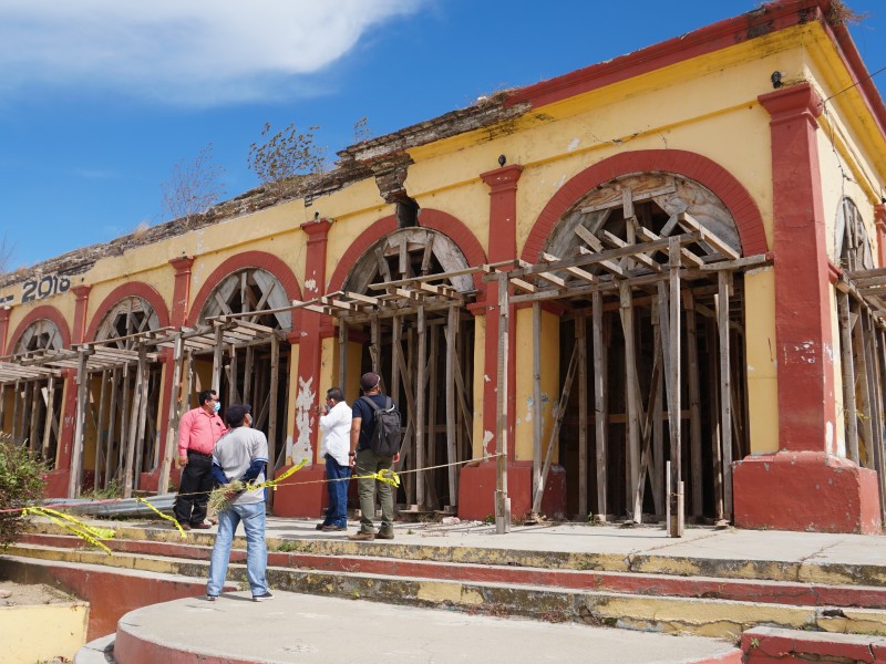 Reanudan reconstrucción del Palacio Municipal de Unión Hidalgo