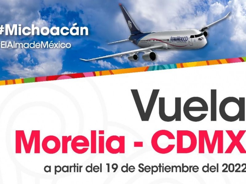 Reanudan vuelos de Ciudad de México a Morelia