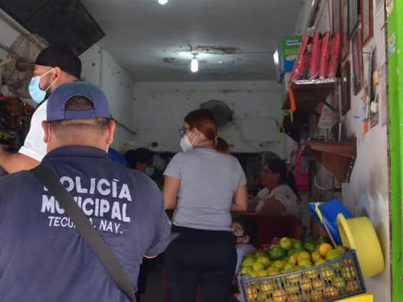 Reanudarán vigilancia sanitaria a comercios en Tepic