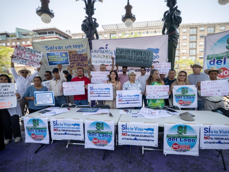 Rechazan proyecto para construcción de nuevo acueucto a Chapala