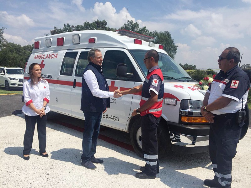 Recibe ambulancia nueva la delegación de Teotihuacán