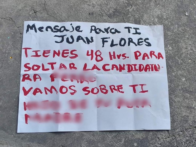 Recibe amenazas candidato de PANAL en Tepatlaxco de Hidalgo