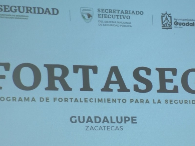 Recibe Guadalupe un millón más de Fortaseg para 2020