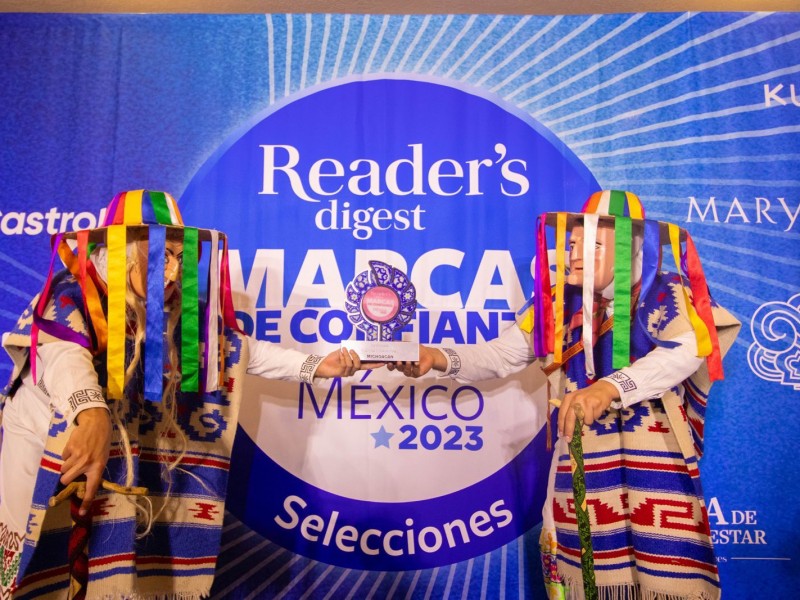 Recibe Michoacán premio Marcas de Confianza 2023