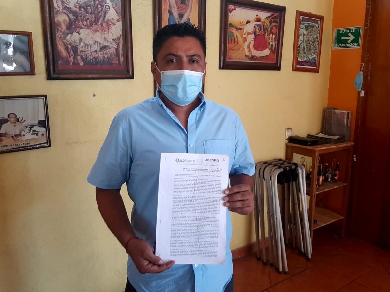 Recibe toma de nota nuevo representante sindical del ayuntamiento; Tehuantepec