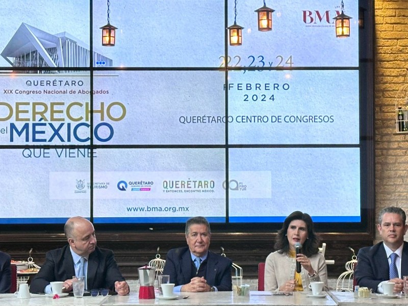 Recibirá Querétaro el XIX Congreso Nacional de Abogados